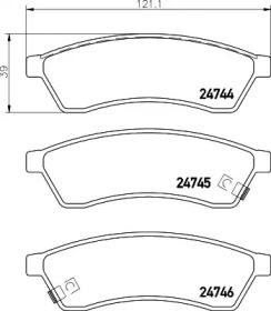 Дополнительные работы BREMBO для CHEVROLET EPICA (KL1_) 2.0 D
