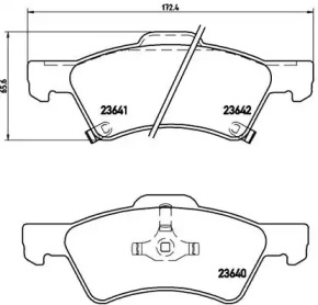 Запчасти для ТО BREMBO для DODGE CARAVAN (RG_) 3.3 AWD