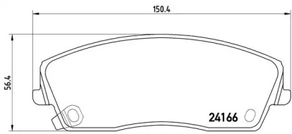 Тормозные колодки BREMBO для DODGE CHALLENGER купе 5.7