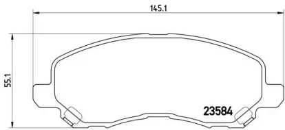 Запчасти для ТО BREMBO для JEEP COMPASS (MK49) 2.4 4x4