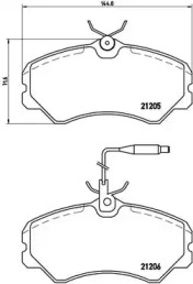 Дополнительные работы BREMBO для PEUGEOT J5 автобус (290P) 2.5 D