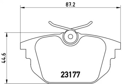 Тормозные колодки BREMBO для ALFA ROMEO 146 (930_) 1.7 i.e. 16V (930.B1)