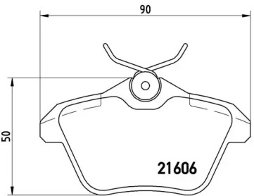 Тормозные колодки BREMBO для ALFA ROMEO 164 (164_) 3.0 24V Q4 (164.K1M, 164.K1C)