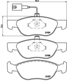 Тормозные колодки BREMBO для ALFA ROMEO 146 (930_) 1.9 JTD (930.B4B)