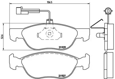 Дисковой тормозной механизм BREMBO для ALFA ROMEO 146 (930_) 1.9 TD (930.B4A)