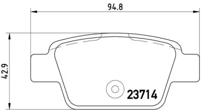 Тормозные колодки BREMBO для FIAT STILO Multi Wagon (192_) 1.9 JTD