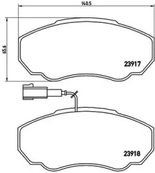Тормозные колодки BREMBO для FIAT DUCATO c бортовой платформой/ходовая часть (230_) 2.5 TDI