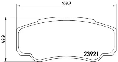 Тормозные колодки BREMBO для FIAT DUCATO c бортовой платформой/ходовая часть (230_) 2.5 TDI
