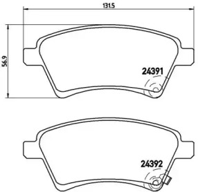 Дисковой тормозной механизм BREMBO для SUZUKI SX4 (EY, GY) 1.6 VVT 4x4 (RW 416)