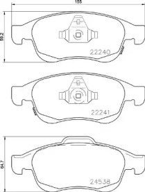 Дисковой тормозной механизм BREMBO для JEEP RENEGADE вездеход закрытый (BU) 1.4 4x4