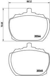 Дисковой тормозной механизм BREMBO для FORD TRANSIT Фургон (V_ _) 2.4 D (VVS)