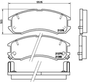 Запчасти для ТО BREMBO для MAZDA 626 III Hatchback (GD) 2.0 16V