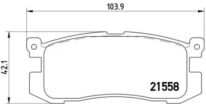 Запчасти для ТО BREMBO для MAZDA 626 III Hatchback (GD) 2.0 16V