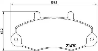 Дисковой тормозной механизм BREMBO для FORD TRANSIT Фургон (E_ _) 2.0 i (EAL, EAS)
