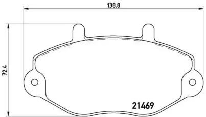 Дисковой тормозной механизм BREMBO для FORD TRANSIT Фургон (E_ _) 2.0 i (EAL, EAS)