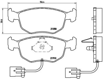 Дисковой тормозной механизм BREMBO для FORD SIERRA Хэтчбек (GBC, GBG) 2.0 16V Cosworth 4x4