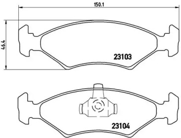Запчасти для ТО BREMBO для FORD FIESTA III (GFJ) 1.6