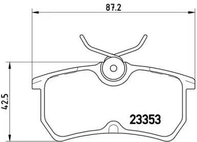 Тормозные колодки BREMBO для FORD FOCUS седан (DFW) 1.8 16V