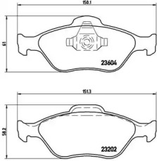 Запчасти для ТО BREMBO для MAZDA 121 III (JASM, JBSM) 1.8 D
