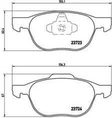 Дополнительные работы BREMBO для MAZDA 3 (BK) 2.3 MPS Turbo