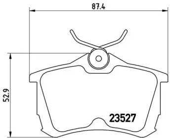Тормозные колодки BREMBO для HONDA ACCORD VII Tourer (CM, CN) 2.4 (CM2)
