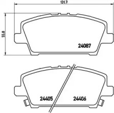 Дополнительные работы BREMBO для HONDA CIVIC VIII Hatchback (FN, FK) 2.2 CTDi (FK3)
