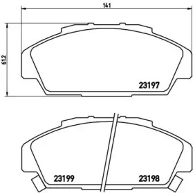 Запчасти для ТО BREMBO для HONDA ACCORD IV (CB) 2.2 i 16V (CB7)