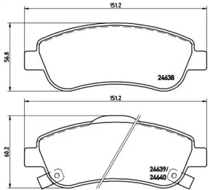 Запчасти для ТО BREMBO для HONDA CR-V IV (RM_) 2.0 AWD (RE5)
