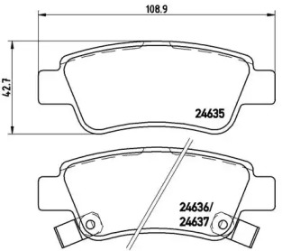 Запчасти для ТО BREMBO для HONDA CR-V IV (RM_) 2.0 AWD (RE5)