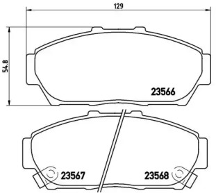 Дисковой тормозной механизм BREMBO для HONDA INTEGRA купе (DC2, DC4) 1.8 Type-R