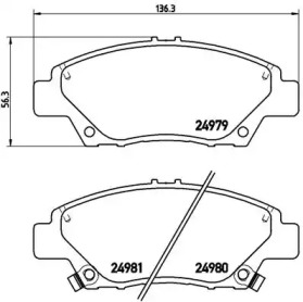 Запчасти для ТО BREMBO для HONDA CIVIC VIII седан (FD, FA) 1.8 EXS Flex