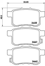 Тормозные колодки BREMBO для HONDA ACCORD VIII универсал (CW) 2.2 i-DTEC (CW3)