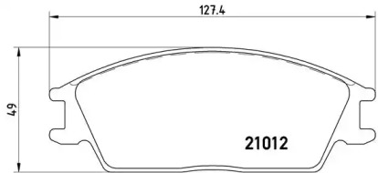 Дисковой тормозной механизм BREMBO для HONDA ACCORD II Hatchback (AC, AD) 1.8 EX (AD)