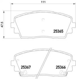 Запчасти для ТО BREMBO для KIA PICANTO (BA) 1.1 CRDi
