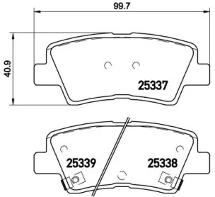 Дисковой тормозной механизм BREMBO для KIA CEE'D (JD) 1.4 MPI