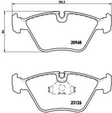 Тормозные колодки BREMBO для JAGUAR XJ (XJ40, XJ81) 6 3.2 24V