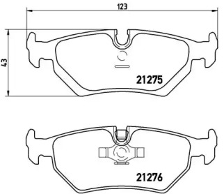 Тормозные колодки BREMBO для JAGUAR XJ (XJ40, XJ81) 6 3.2 24V