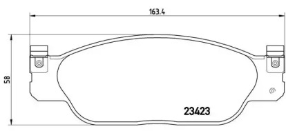 Тормозные колодки BREMBO для JAGUAR S-TYPE (X200) 2.5 V6