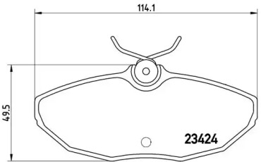 Тормозные колодки BREMBO для JAGUAR S-TYPE (X200) 2.5 V6