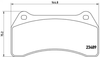 Тормозные колодки BREMBO для JAGUAR S-TYPE (X200) 2.5 V6
