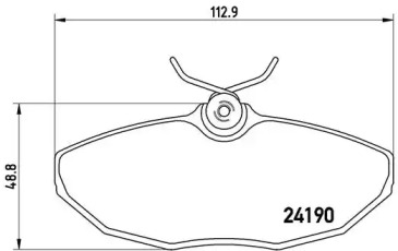 Тормозные колодки BREMBO для JAGUAR S-TYPE (X200) 2.5 V6