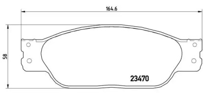 Тормозные колодки BREMBO для JAGUAR S-TYPE (X200) 2.5 V6