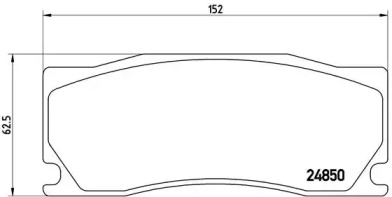 Дополнительные работы BREMBO для JAGUAR XK Кабриолет (X150) 4.2 XK8