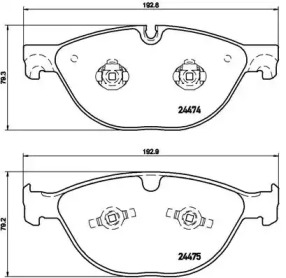 Запчасти для ТО BREMBO для JAGUAR XK Кабриолет (X150) 5.0 XKR-S