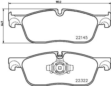 Запчасти для ТО BREMBO для JAGUAR XF (X260) 3.0 AWD