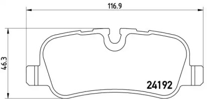Запчасти для ТО BREMBO для LAND ROVER DISCOVERY III (L319) 4.4 4x4
