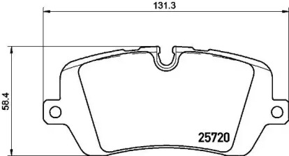 Дисковой тормозной механизм BREMBO для LAND ROVER DISCOVERY V (L462) 3.0 D 4x4