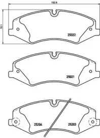 Дисковой тормозной механизм BREMBO для LAND ROVER DISCOVERY V (L462) 3.0 D 4x4