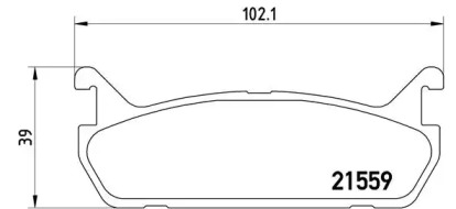 Дисковой тормозной механизм BREMBO для MAZDA 323 S IV (BG) 1.8 16V Turbo 4WD