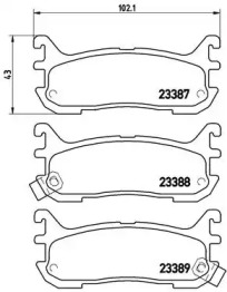 Запчасти для ТО BREMBO для MAZDA MX-5 I (NA) 1.8